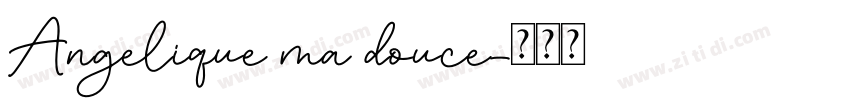 Angelique ma douce字体转换